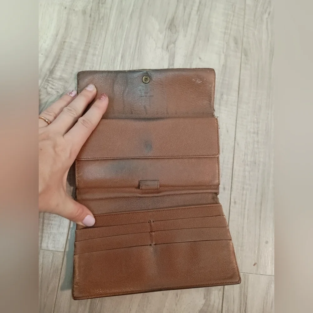 Louis Vuitton Porte Monnaie Monogram Pochette Credit Long Wallet